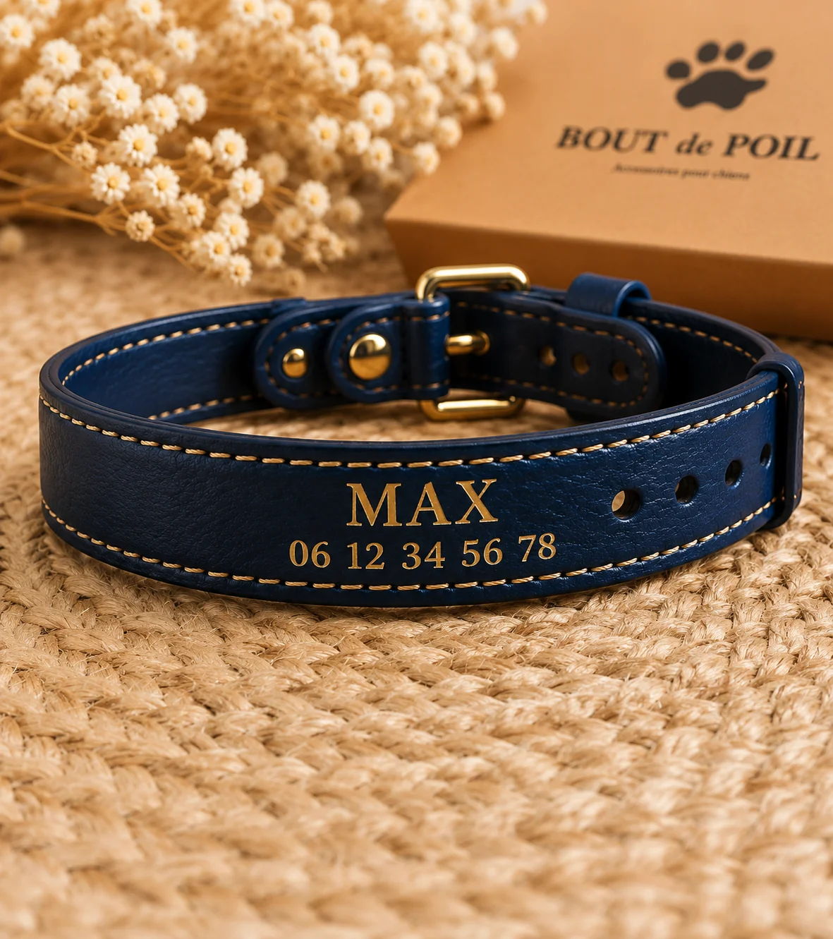 Gravure personnalisée sur collier GPS chien