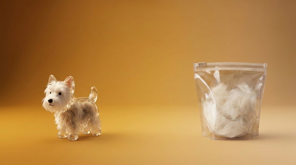 Compagnon animalier sur fond chaleureux, symbole du lien humain-animal soutenu par Bout de Poils