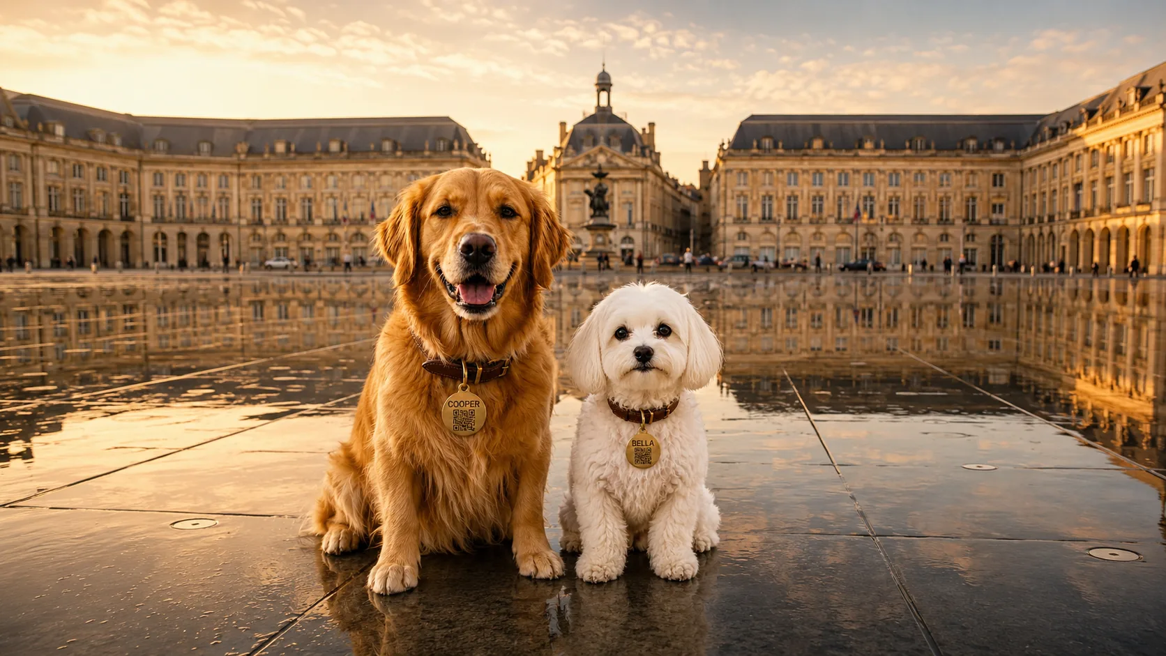 Boutique chien Bordeaux — créations personnalisées Bout de Poils sur les quais de la Garonne