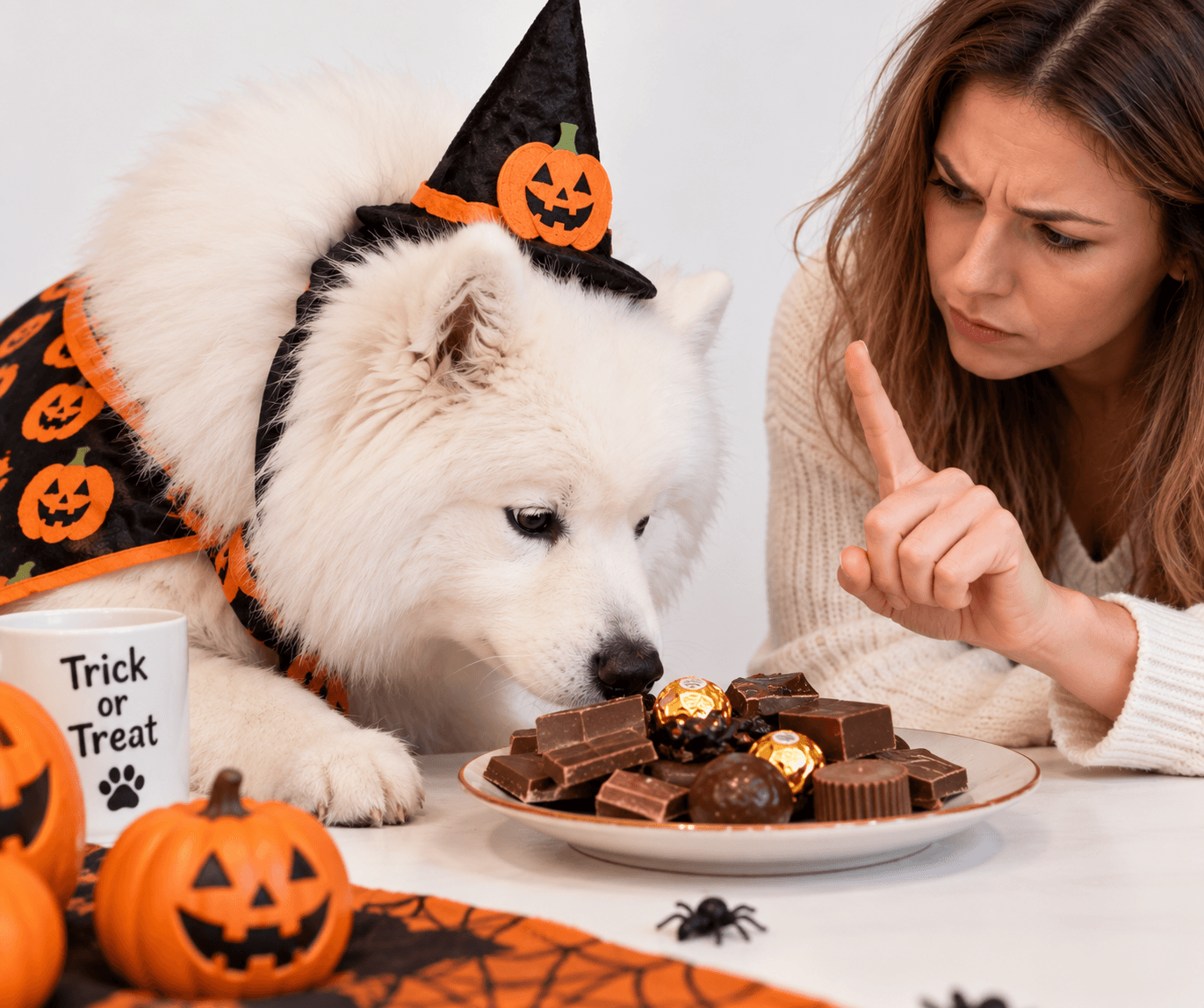 Chocolat chien : j'adore Halloween, mais le chocolat ne m'aime pas